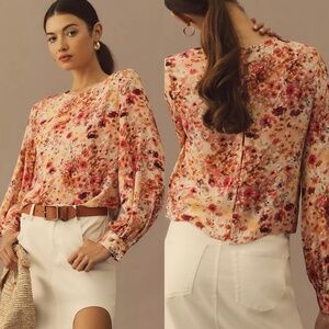 NEW Favorite Daughter The Faye Shirt in Pink/Yellow Multi size 0